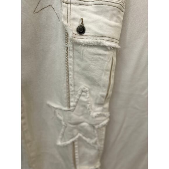 Cute Oli & Hali White Denim Jeans with Stars - Picture 3 of 13